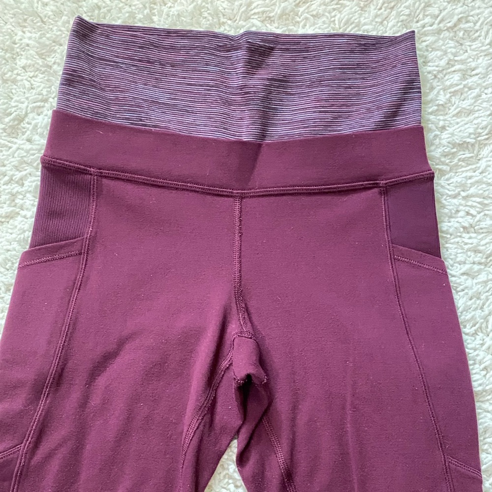 Lululemon women leggings size 2 red color